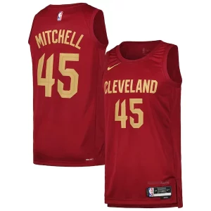 Increíble Moderno Donovan Mitchell Cleveland Cavaliers Nike Swingman Player Jersey Icon Edition Wine  para la gran final