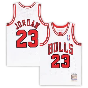 Exquisito Hermoso Duradero Michael Jordan Chicago Bulls Preschool 1997/98 Hardwood Classics Authentic Jersey White/Black/Red  para la gran final