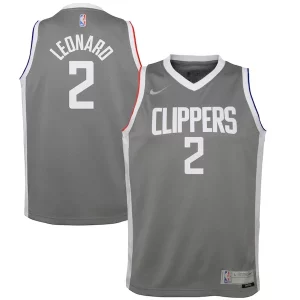 Clásico Comodo Sofisticado Kawhi Leonard LA Clippers Nike Youth 2020/21 Swingman Player Jersey Gray Earned Edition  para la gran final