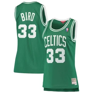 Fantástico Larry Bird Boston Celtics Women's 1985 86 Hardwood Classics Swingman Jersey Kelly Green  para la gran final