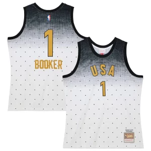 Magnífico Devin Booker Team USA 2016 Hardwood Classics Rising Stars Swingman Jersey White  para la gran final