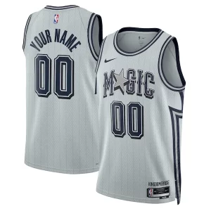 Versátil Sofisticado Orlando Magic Nike Unisex 2024/25 Custom Swingman Jersey City Edition Silver  para la gran final