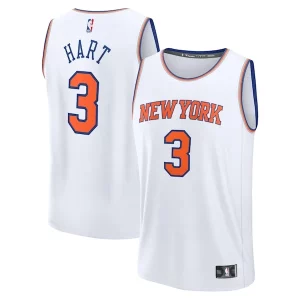 Atractivo Chulo Josh Hart New York Knicks Fast Break Replica Player Jersey Association Edition White  para la gran final