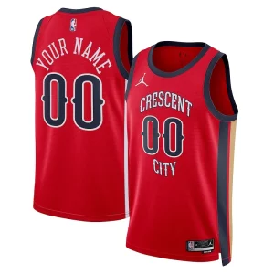 Delicioso Resistente New Orleans Pelicans Jordan Brand Unisex Swingman Custom Jersey Red Statement Edition  para la gran final