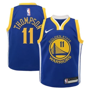 Versátil Klay Thompson Golden State Warriors Nike Preschool Dri FIT Swingman Player Jersey Icon Edition Royal  para la gran final