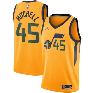 Bonito Donovan Mitchell Utah Jazz Jordan Brand 2020/21 Swingman Jersey Statement Edition Gold  para la gran final