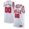Único Perfecto Chicago Bulls Nike Unisex Swingman Custom Jersey White Association Edition  para la gran final