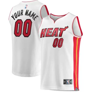 Fantástico Miami Heat Youth Fast Break Custom Replica Jersey Association Edition White  para la gran final