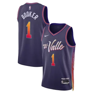 Maravilloso Original Devin Booker Phoenix Suns Nike Unisex 2023/24 Swingman Jersey Purple City Edition  para la gran final