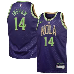 Fácil de llevar Brandon Ingram New Orleans Pelicans Nike Youth 2024/25 Swingman Player Jersey City Edition Purple  para la gran final