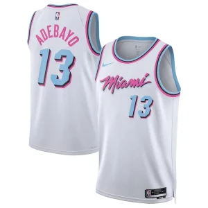 Clásico Bonito Fácil de llevar Bam Adebayo Miami Heat Nike Unisex 2024/25 Swingman Player Jersey City Edition White  para la gran final