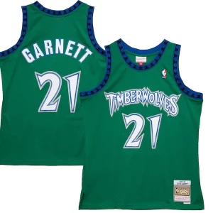 Exquisito Duradero Kevin Garnett Minnesota Timberwolves 1997/98 Hardwood Classics Reload 2.0 Swingman Jersey Green  para la gran final