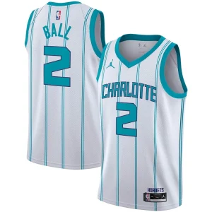 Cool Genial Moderno LaMelo Ball Charlotte Hornets Jordan Brand 2020/21 Swingman Player Jersey Association Edition White  para la gran final