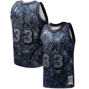 Lujoso Alonzo Mourning Miami Heat Hardwood Classics 1996/97 Tie Dye Swingman Jersey Black  para la gran final