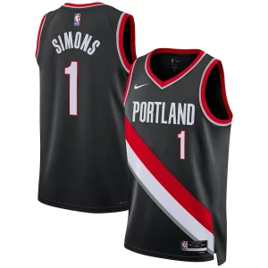 Clásico Magnífico Bonito Anfernee Simons Portland Trail Blazers Nike Unisex Swingman Jersey Association Edition Black  para la gran final