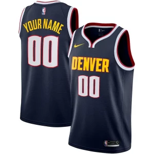Sofisticado Perfecto Denver Nuggets Nike 2022/23 Swingman Custom Jersey Icon Edition Navy  para la gran final