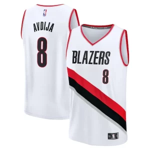 Maravilloso Deni Avdija Portland Trail Blazers Fast Break Replica Player Jersey Association Edition White  para la gran final