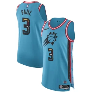 Lujoso Robusto Chris Paul Phoenix Suns Nike 2022/23 Authentic Jersey City Edition Turquoise  para la gran final