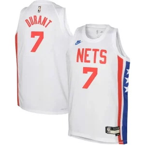 Bonito Fantástico Kevin Durant Brooklyn Nets Nike Youth 2022/23 Swingman Jersey White Classic Edition  para la gran final