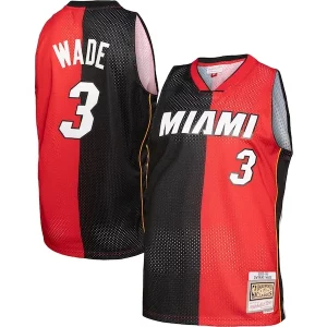 Duradero Atractivo Encantador Dwyane Wade Miami Heat Hardwood Classics 2005/06 Split Swingman Jersey Black/Red  para la gran final