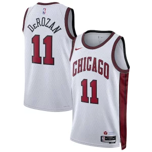 Resistente DeMar DeRozan Chicago Bulls Nike Unisex 2022/23 Swingman Jersey City Edition White  para la gran final