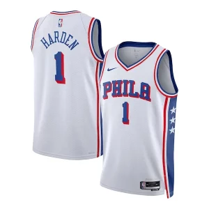 Robusto Resistente Estupendo James Harden Philadelphia 76ers Nike Unisex Swingman Jersey Association Edition White  para la gran final