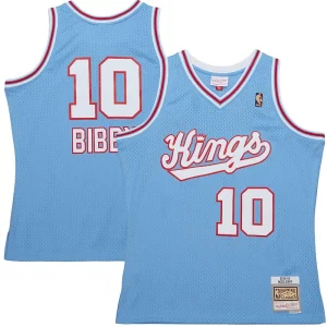 Robusto Lujoso Práctico Mike Bibby Sacramento Kings 2001/02 Hardwood Classics Swingman Jersey Light Blue  para la gran final