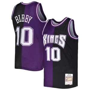 Robusto Mike Bibby Sacramento Kings Hardwood Classics 2001/02 Split Swingman Jersey Purple/Black  para la gran final