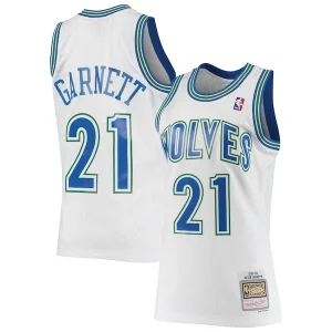 Genial Fantástico Kevin Garnett Minnesota Timberwolves 1995/96 Hardwood Classics Swingman Jersey White  para la gran final