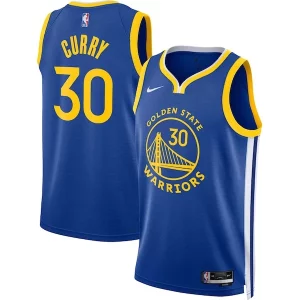 Clásico Bonito Stephen Curry Golden State Warriors Nike Unisex Swingman Jersey Icon Edition Royal/White  para la gran final