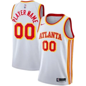 Robusto Bonito Resistente Atlanta Hawks Nike 2020/21 Swingman Custom Jersey Association Edition White  para la gran final