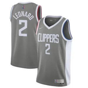 Comodo Resistente Fácil de llevar Kawhi Leonard LA Clippers Nike 2020/21 Swingman Player Jersey Gray Earned Edition  para la gran final