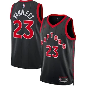 Único Fred VanVleet Toronto Raptors Jordan Brand Unisex Swingman Jersey Statement Edition Black  para la gran final