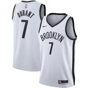 Ideal Maravilloso Kevin Durant Brooklyn Nets Nike 2020/21 Swingman Jersey White Association Edition  para la gran final