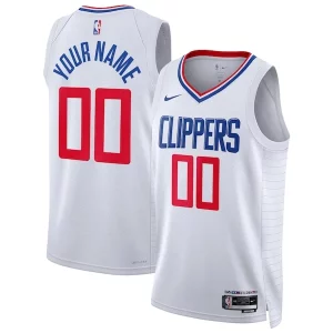 Sofisticado Único LA Clippers Nike Unisex Swingman Custom Jersey White Association Edition  para la gran final