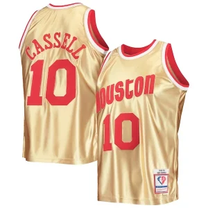 Único Cool Maravilloso Sam Cassell Houston Rockets 75th Anniversary 1993/94 Hardwood Classics Swingman Jersey Gold  para la gran final