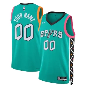 Sofisticado Moderno San Antonio Spurs Nike Unisex 2022/23 2022/23 Swingman Custom Jersey City Edition Turquoise  para la gran final