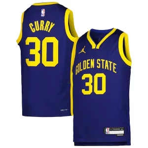 Perfecto Stephen Curry Golden State Warriors Jordan Brand Youth Swingman Jersey Statement Edition Blue  para la gran final
