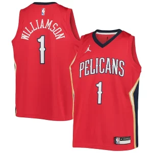 Fantástico Ideal Robusto Zion Williamson New Orleans Pelicans Jordan Brand Youth 2020/21 Swingman Player Jersey Statement Edition Red  para la gran final