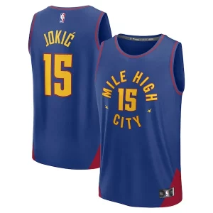 Ideal Original Nikola Jokic Denver Nuggets Fast Break Replica Player Jersey Statement Edition Blue  para la gran final