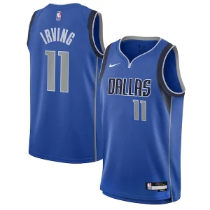 Fantástico Fácil de llevar Kyrie Irving Dallas Mavericks Nike Youth Swingman Jersey Icon Edition Blue  para la gran final