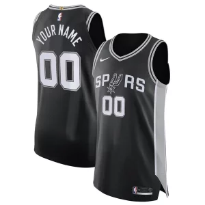 Comodo San Antonio Spurs Nike Authentic Custom Jersey Black Icon Edition  para la gran final