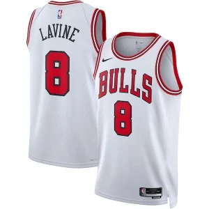 Exquisito Zach LaVine Chicago Bulls Nike Unisex Swingman Jersey Association Edition White/Red  para la gran final