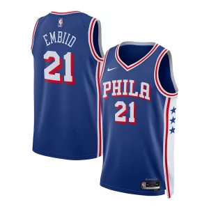 Genial Ideal Increíble Joel Embiid Philadelphia 76ers Nike Youth Swingman Jersey Icon Edition Royal  para la gran final