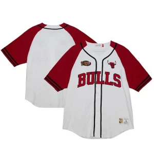 Original Genial Ideal Chicago Bulls Practice Day Baseball Jersey White  para la gran final