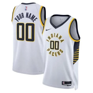 Atractivo Indiana Pacers Nike Unisex Swingman Custom Jersey White Association Edition  para la gran final
