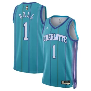 Original LaMelo Ball Charlotte Hornets Jordan Brand Unisex 2023/24 Swingman Replica Jersey Classic Edition Teal  para la gran final