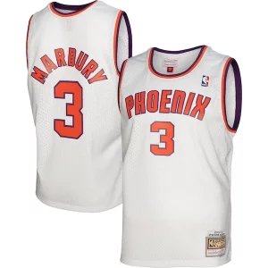 Duradero Fantástico Stephon Marbury Phoenix Suns 2001/02 Hardwood Classics Swingman Jersey White  para la gran final