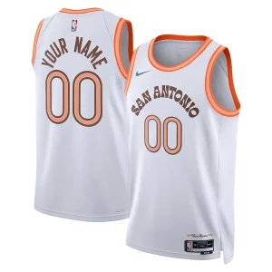 Estupendo Exquisito San Antonio Spurs Nike Unisex 2023/24 Custom Swingman Jersey White City Edition  para la gran final