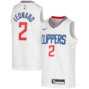 Fantástico Elegante Atractivo Kawhi Leonard LA Clippers Nike Youth 2020/21 Swingman Jersey Association Edition White/Royal  para la gran final